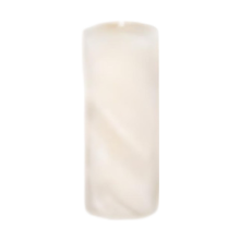 Bijenwas stompkaars (80mm x 30mm) wit