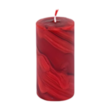 Bijenwas stompkaars (100mm x 50mm) rood