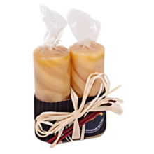 Geschenkverpakking bijenwas stompkaarsen (80x30mm)
