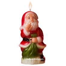 Handgeschilderde Kerstman kaars