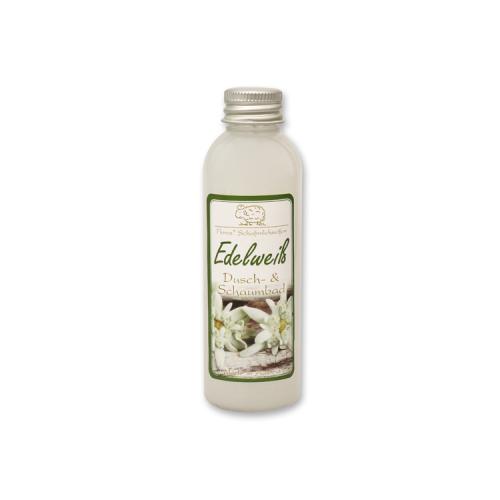 Douchegel en badschuim met biologische schapenmelk 75ml, Edelweiss