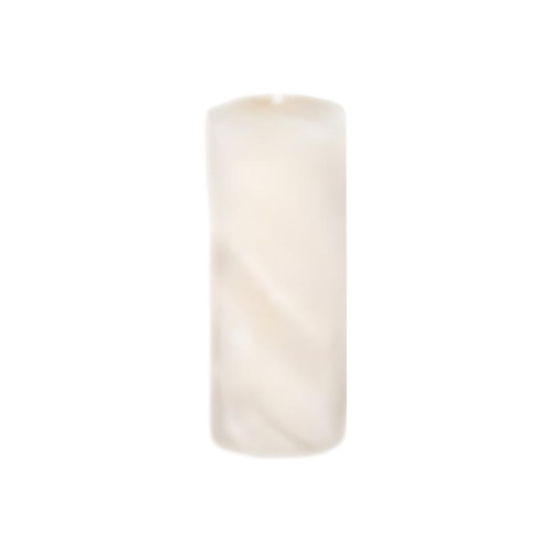 Bijenwas stompkaars (80mm x 30mm) wit