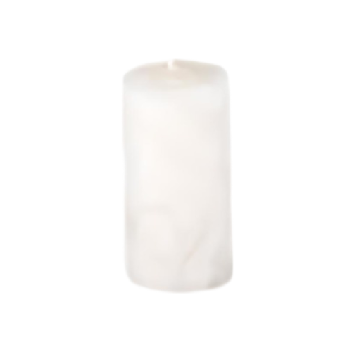 Bijenwas stompkaars (80mm x 40mm) wit