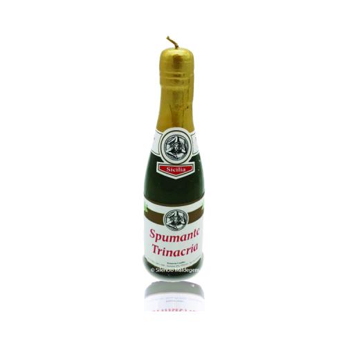  Handgeschilderde fles champagne kaars